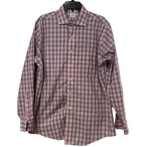 Brooks Brothers Regent Mens Shirt Size 16.5/35 Plaid